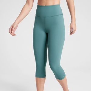Athleta Elation Crop legging MP Dark Surf Teal